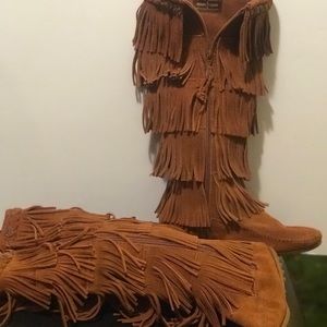 Five layer Minnetonka boots